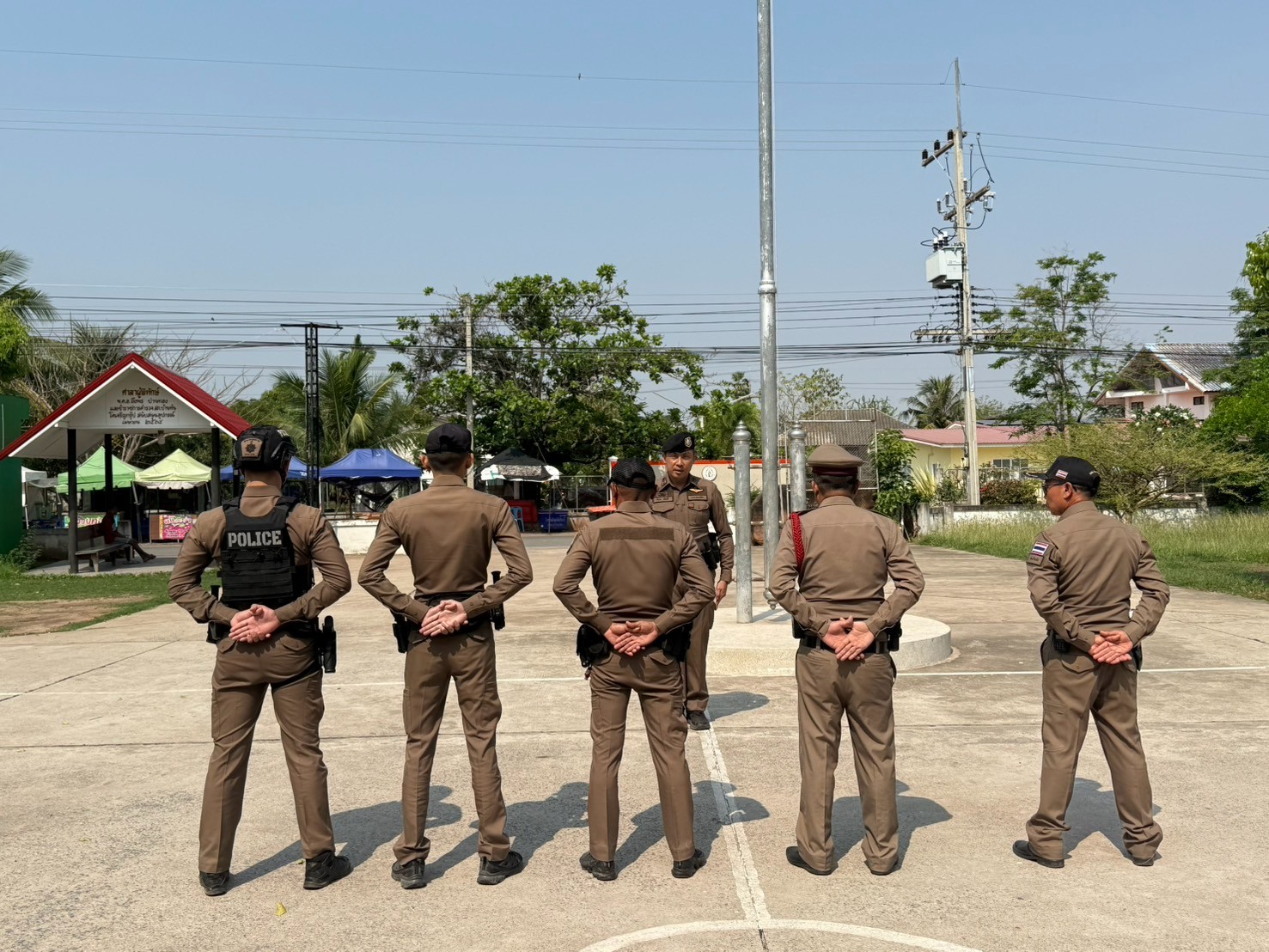 ปล่อยแถวสายตรวจ